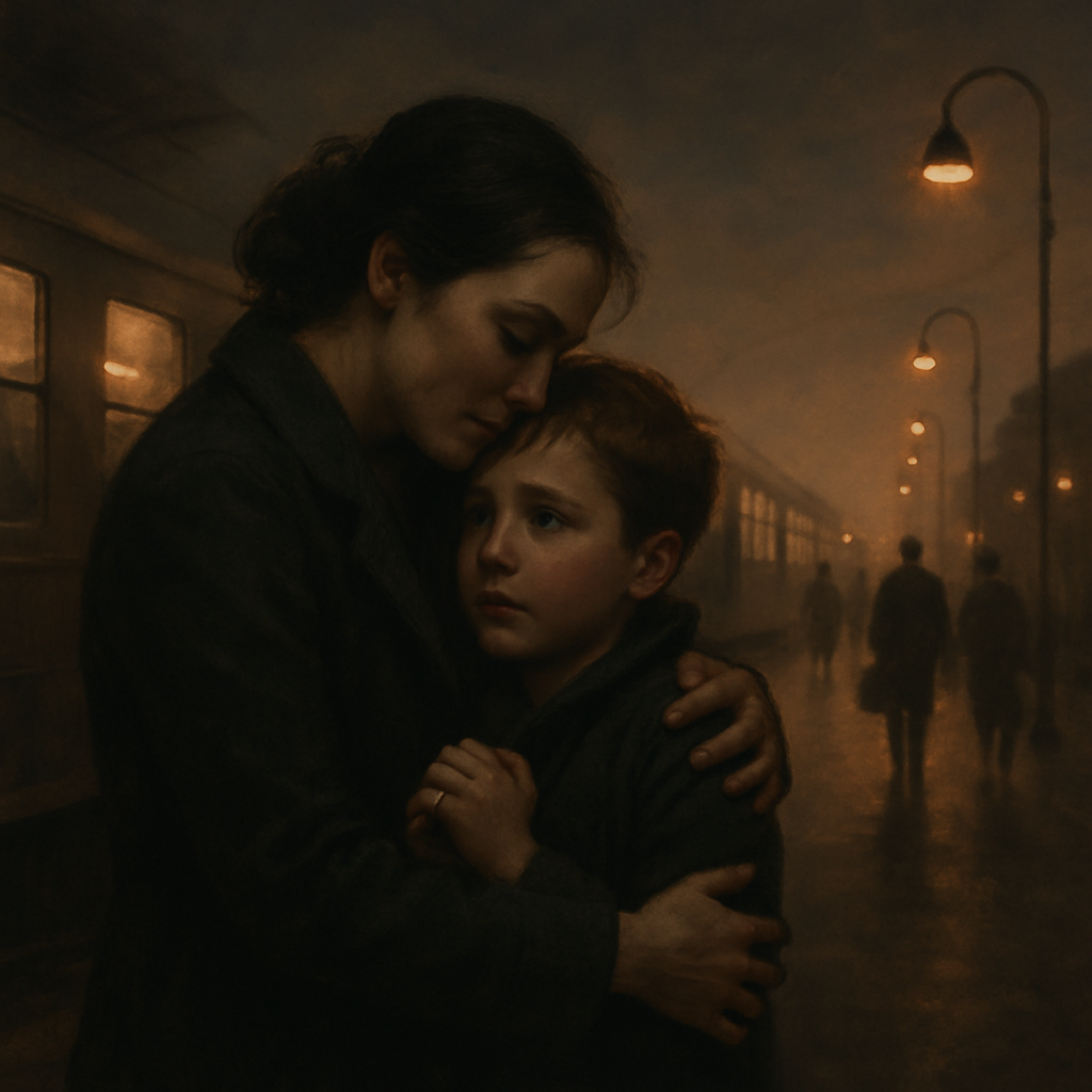 Station Of Goodbyes And Brave Faces Her Arms Became My Anchor painting diamond kit