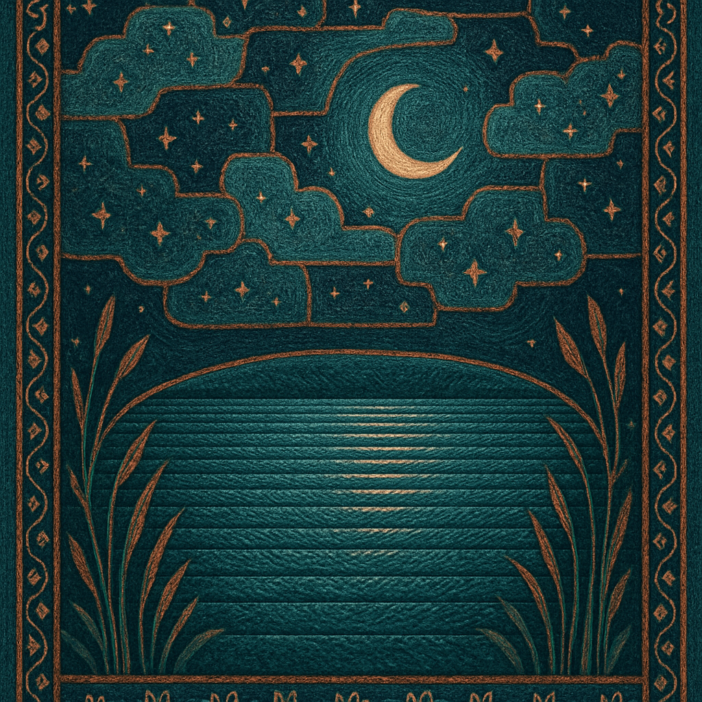 Cloud Quilt Over Sleeping Lake Paint by diamonds kits