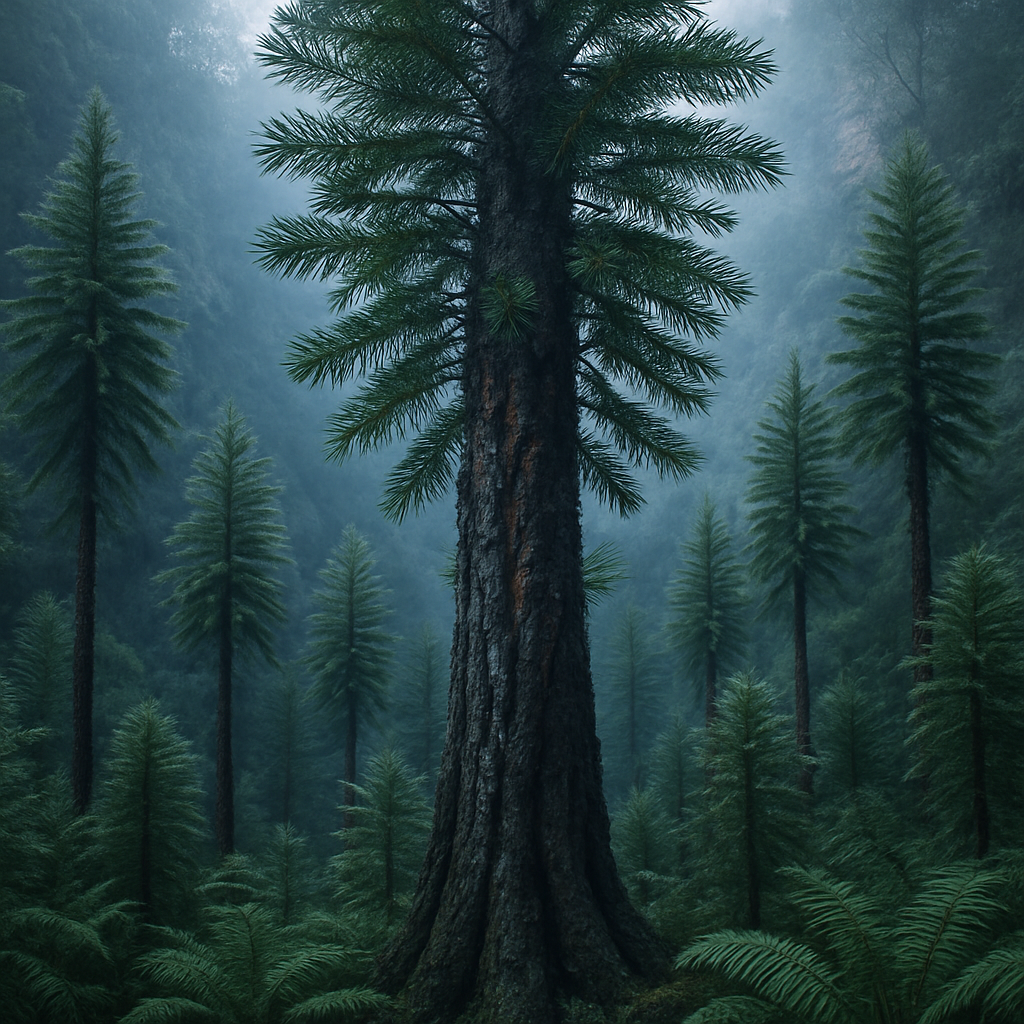 Wollemi Pine Wollemi National Park Australia paint by color