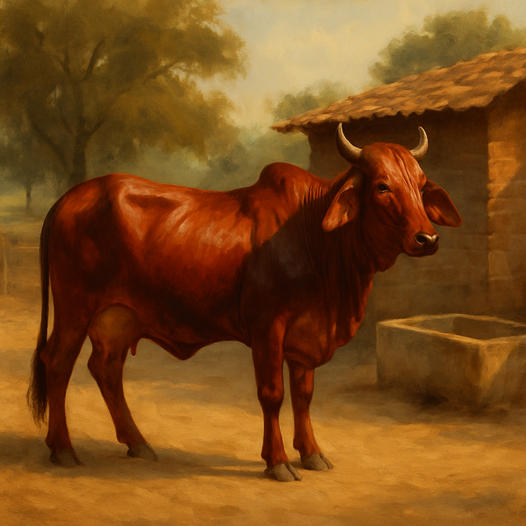Red Sindhi Cattle Pakistan paint by diamond