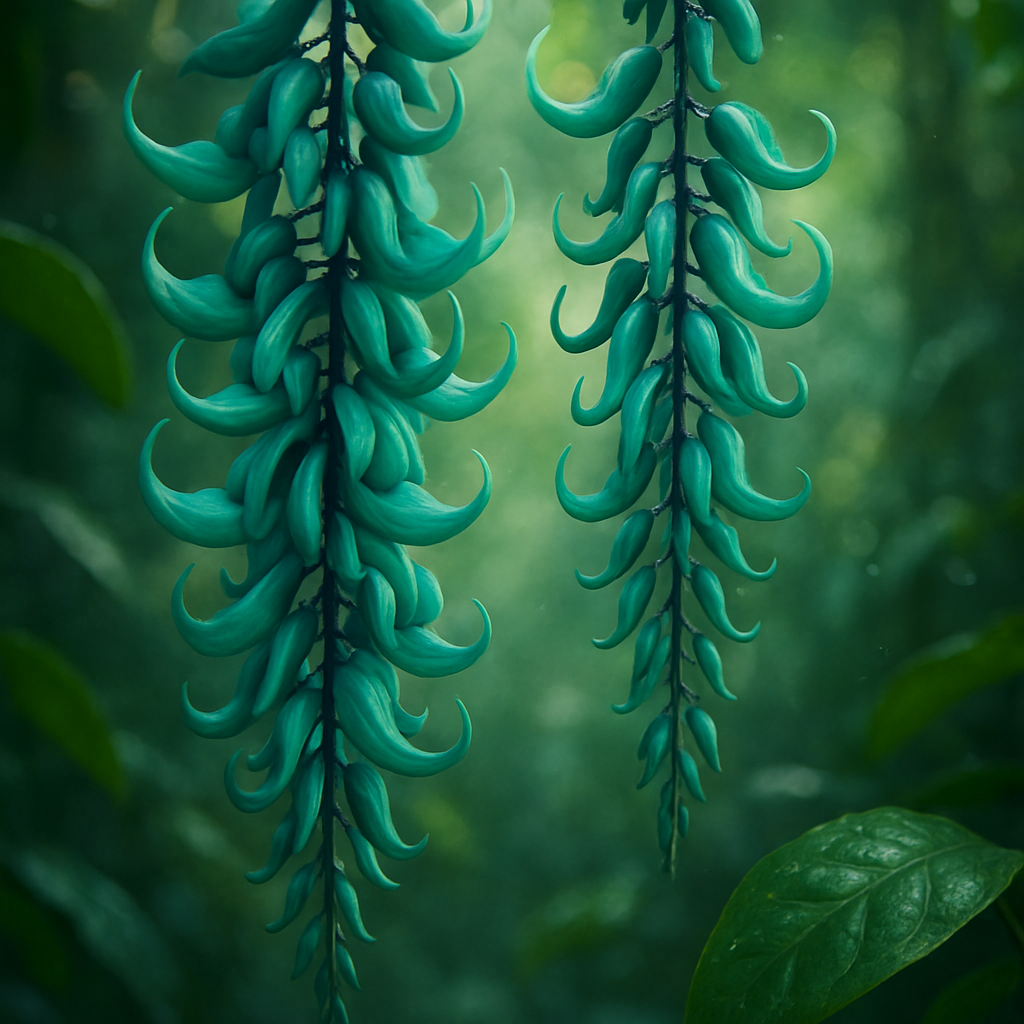 Jade Vine Strongylodon Macrobotrys Philippines paint by diamond