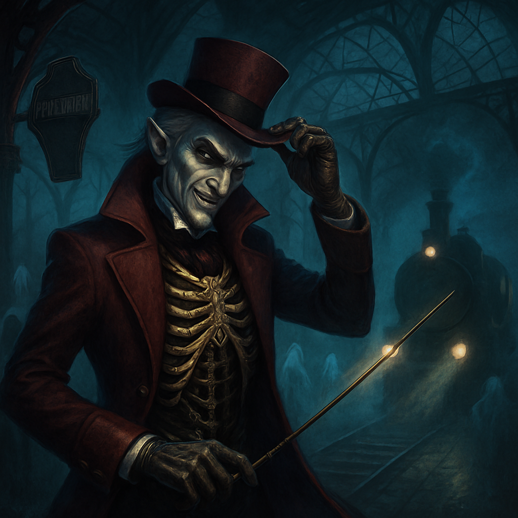Clockwork Vampire Train Conductor paint by diamonds