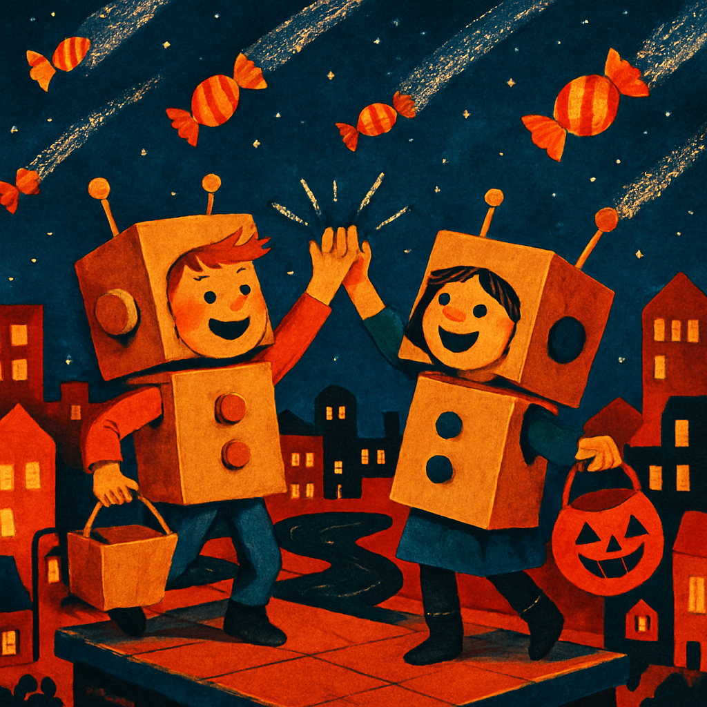 Candy Meteor Shower Over The Paper City paint by diamonds