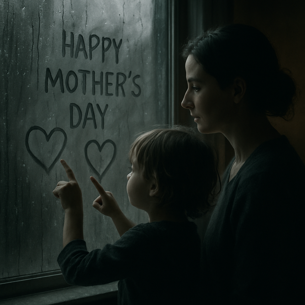 Rainy Window Stories Finger Drawn Hearts In Misty Glass diamonded painting kits