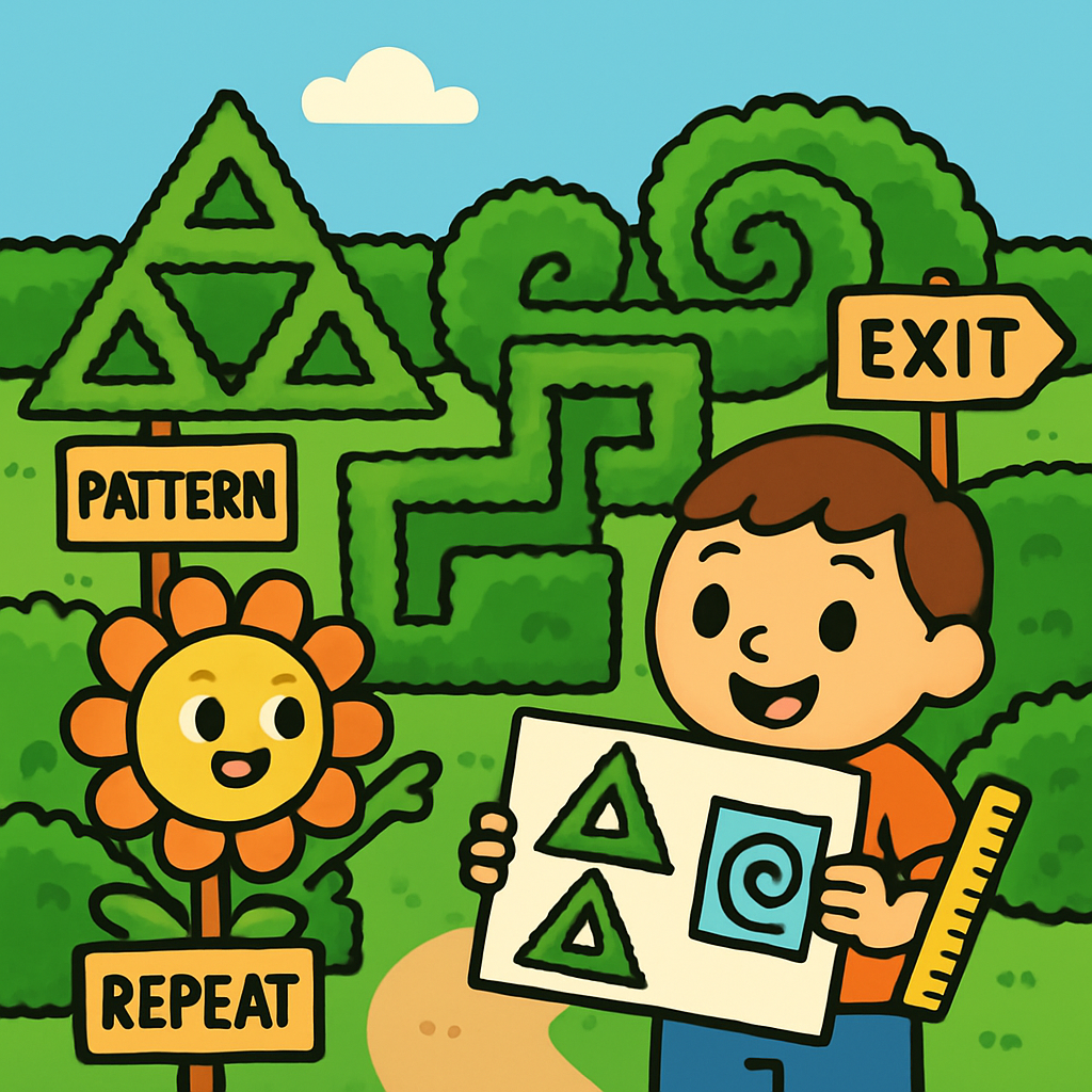 Fractal Garden Math Maze diamond painting
