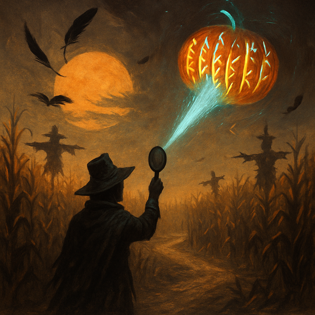 The Mirror That Carves Pumpkins paint by diamond