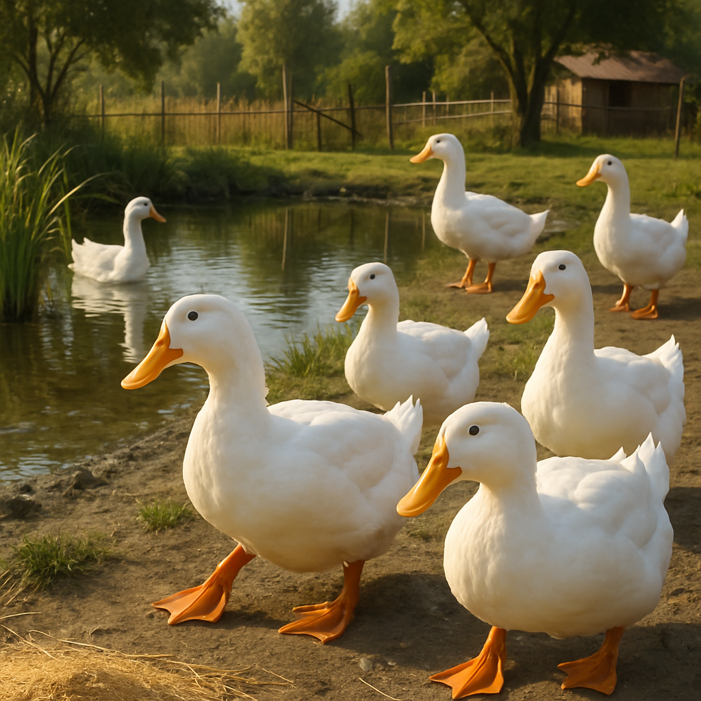 Pekin Duck China paint by diamond