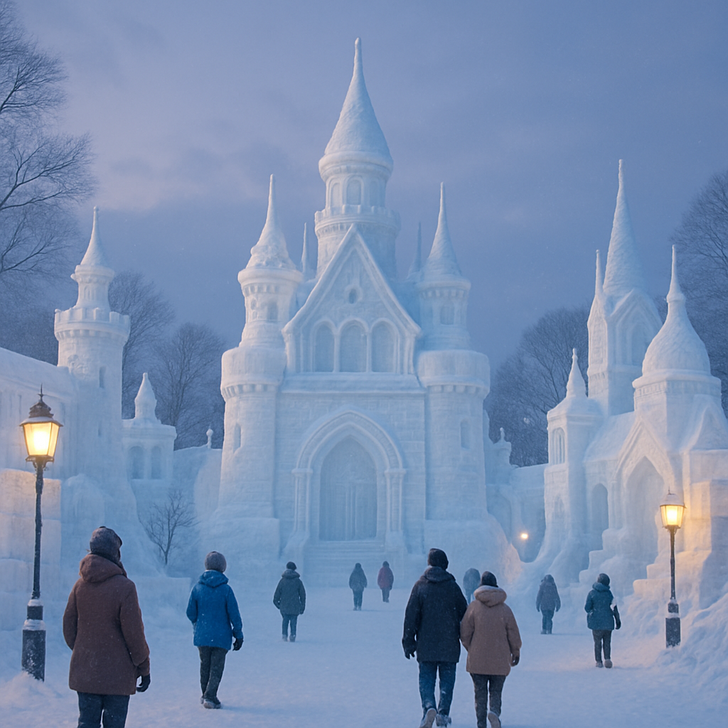 Sapporo Snow Festival Sapporo paint by diamonds