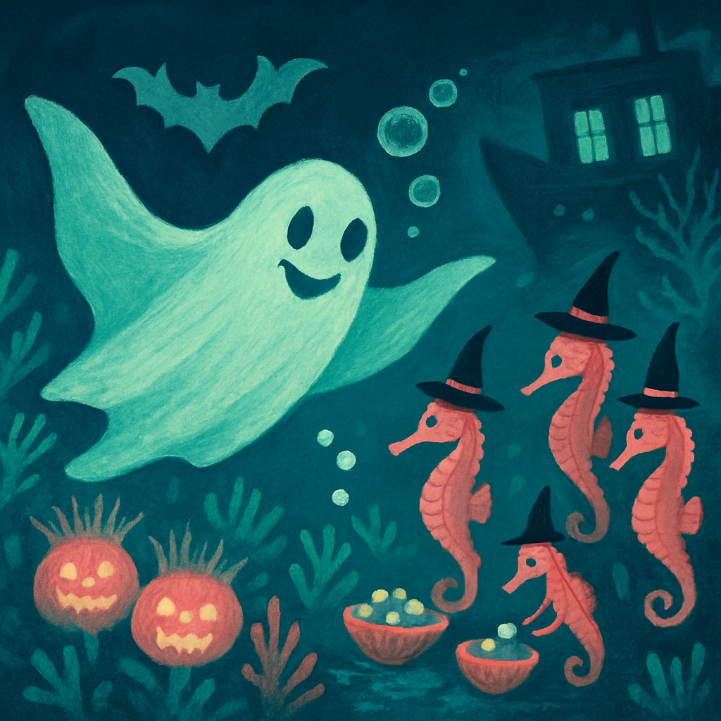 Underwater Trick Or Treat Reef Parade Painting by diamonds kit