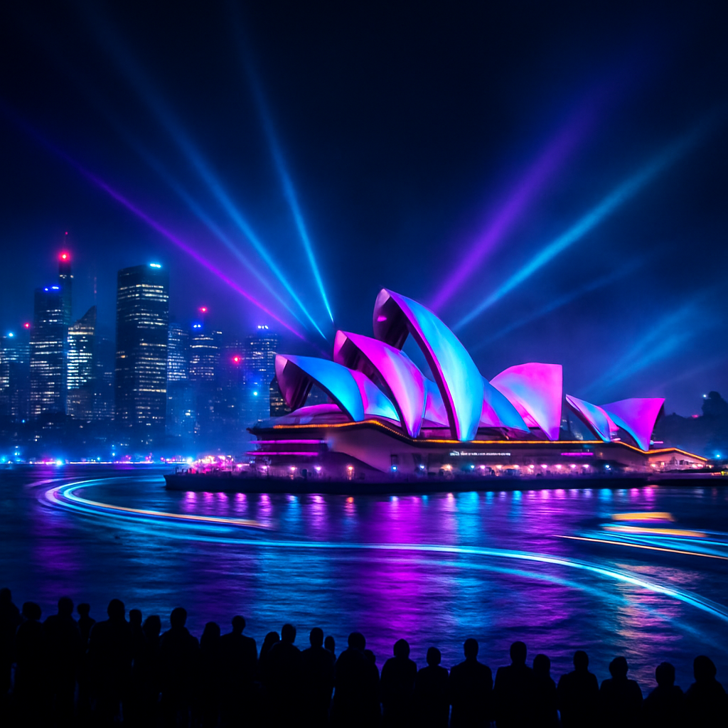 Vivid Sydney Sydney Australia paint by color