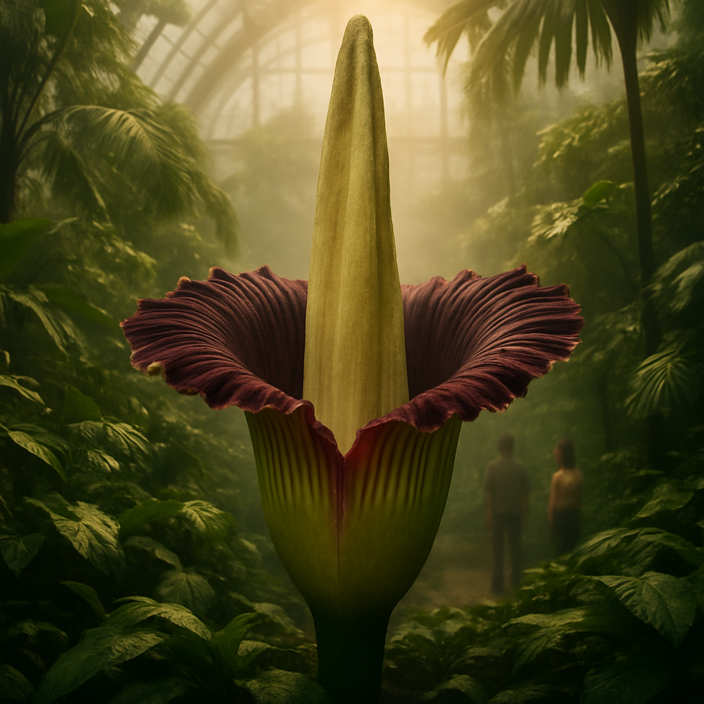 Amorphophallus Titanum Sumatra Indonesia paint by color