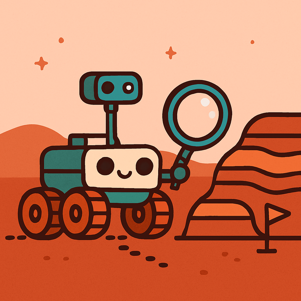 Mars Rover Finds Friendly Rock Layers DIY paint by diamonds