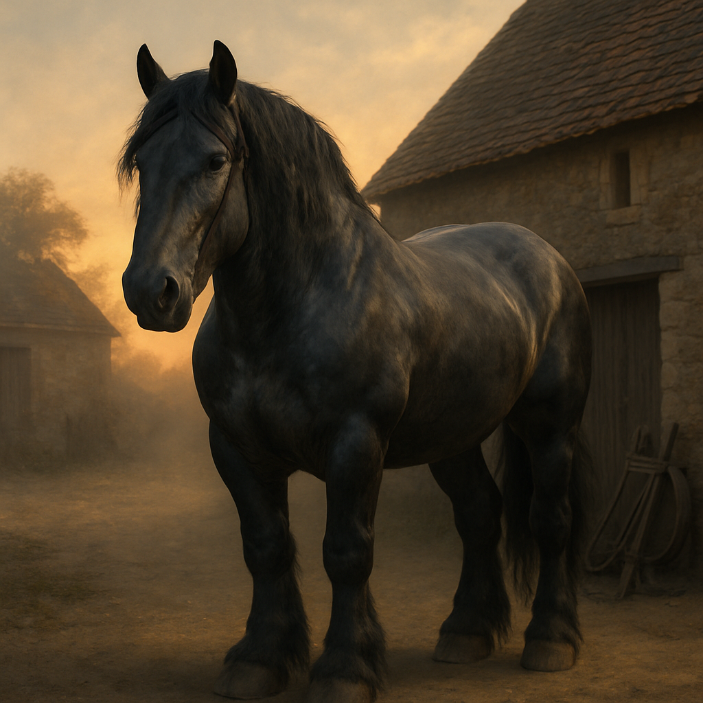 Percheron Horse - France paint by diamonds