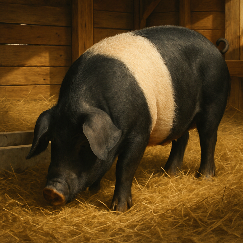 British Saddleback Pig - United Kingdom paint by diamond