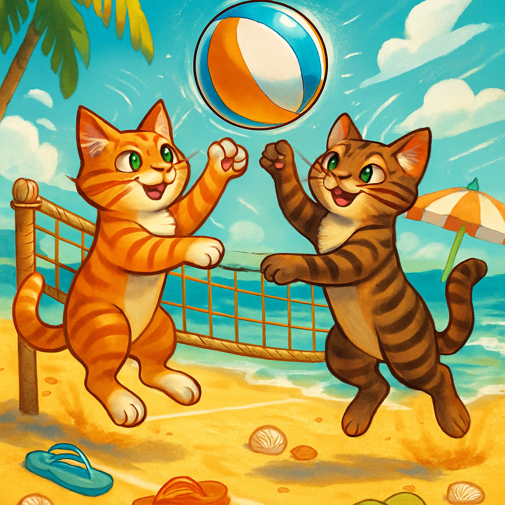 Volleyball Bounce On Sunlit Sand Paint by diamonds art