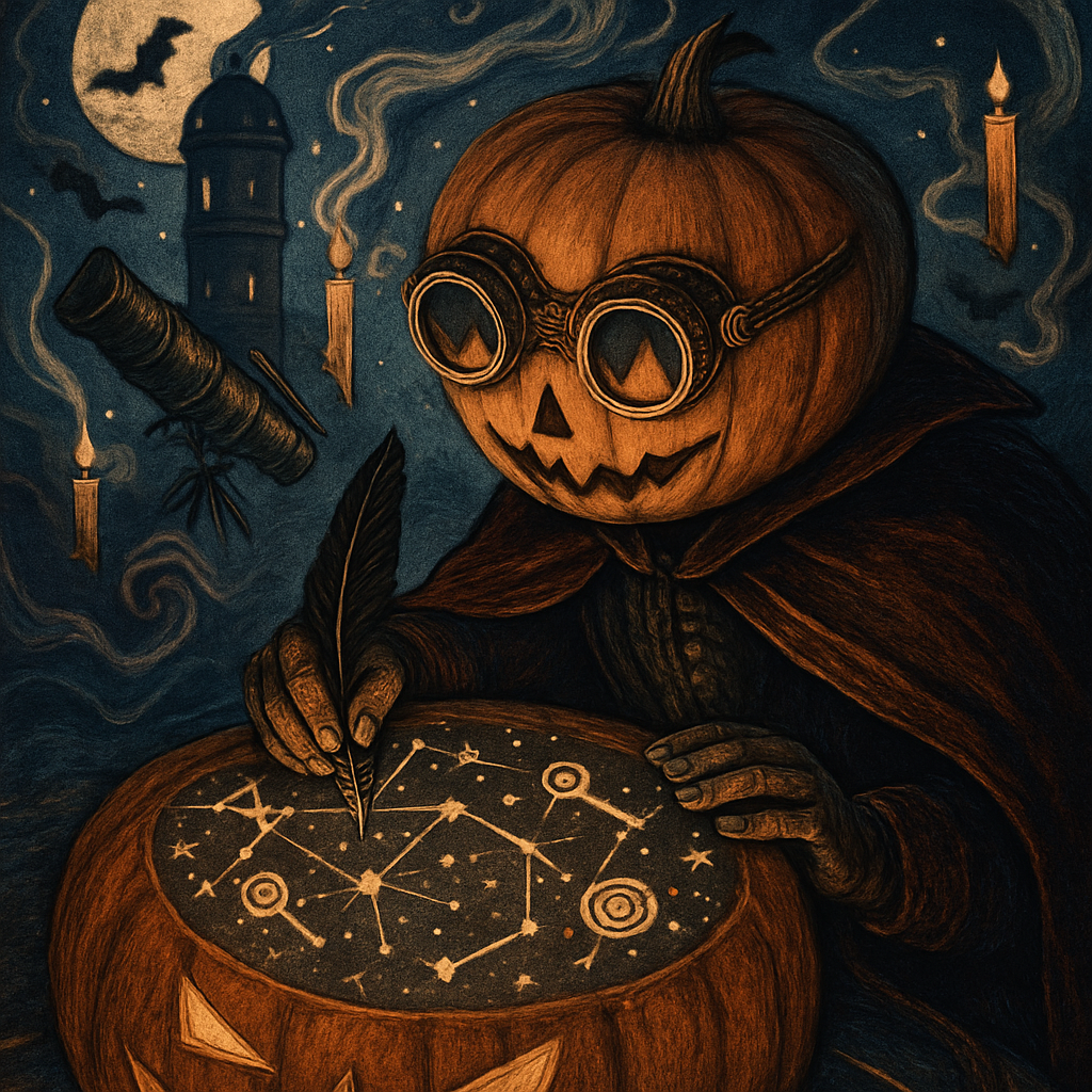 The Observatory Pumpkin Cartographer Paint by diamonds kits