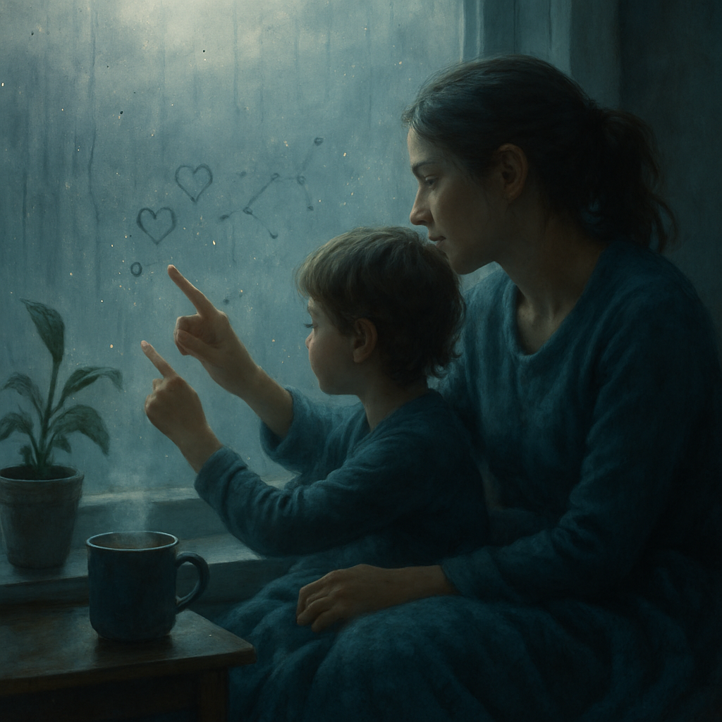 Rainy Window Heart Maps Of Home Paint by diamonds kits