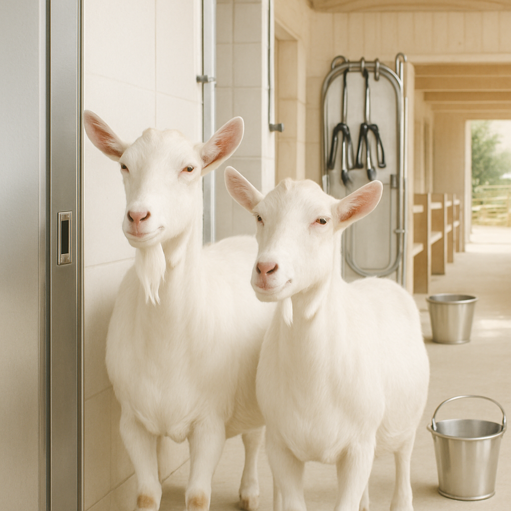 Saanen Goat paint by color
