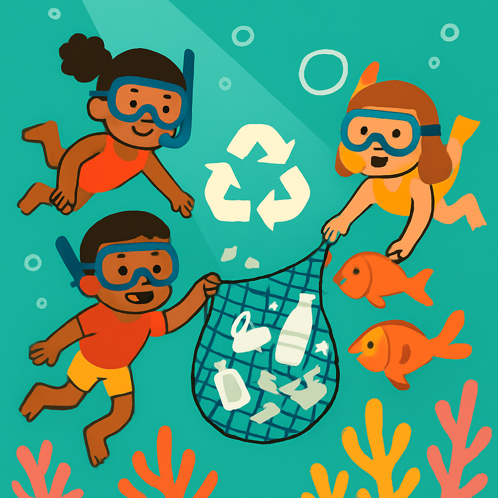 Great Barrier Reef Cleanup Squad Paint by diamonds art