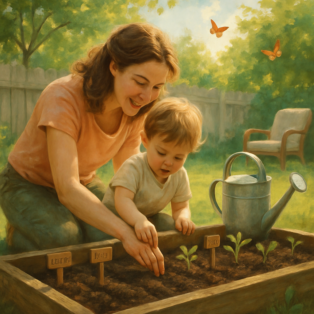 Garden Of Gentle Lessons Where Seeds Become Stories diamond painting