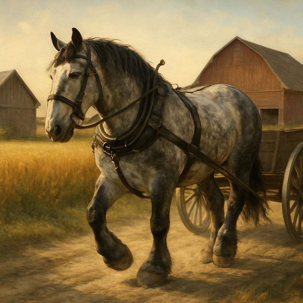 Percheron Horse diamond painting