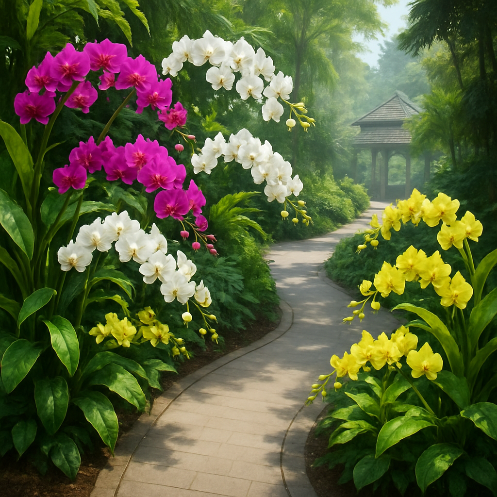 Singapore Botanic Gardens National Orchid Garden In Singapore painting diamond kit