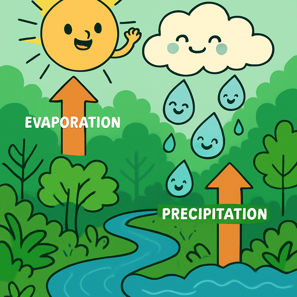 Rainforest Water Cycle Parade Paint by diamonds kits