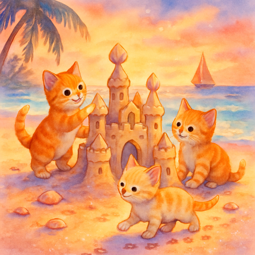 Sandcastle Architects At Sunset Cove Painting by diamonds kit
