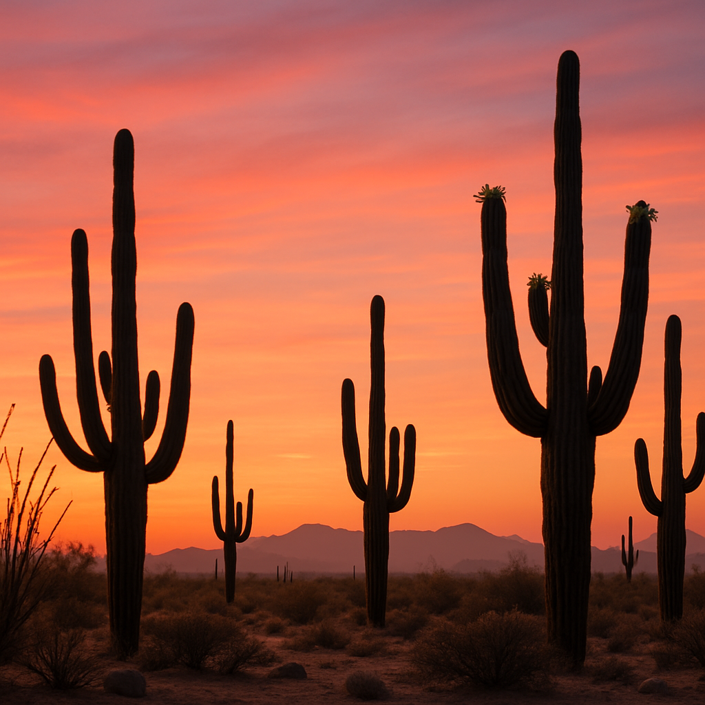 Saguaro Carnegiea Gigantea In Saguaro National Park Arizona USA Paint by diamonds kits