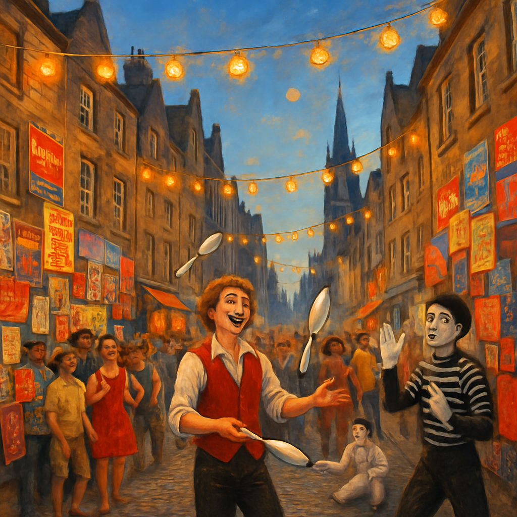 Edinburgh Festival Fringe Edinburgh Scotland Painting by diamonds kit