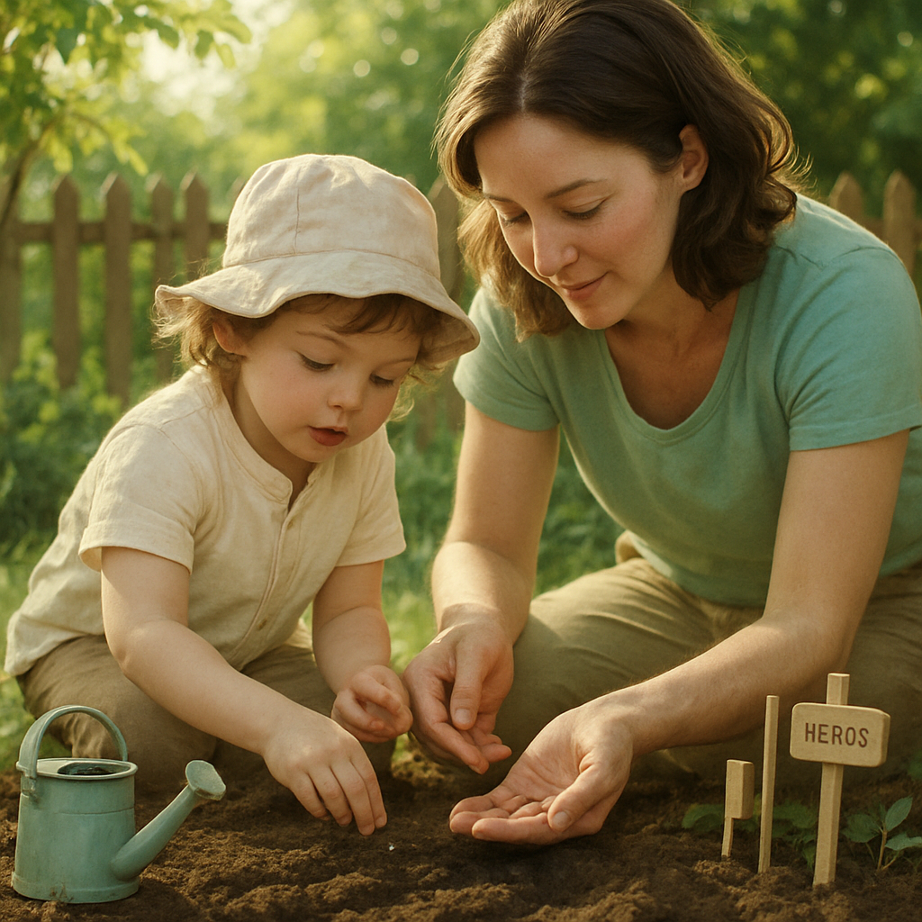 Garden Seed Covenant Two Pairs Of Hands Planting Tomorrow paint by color