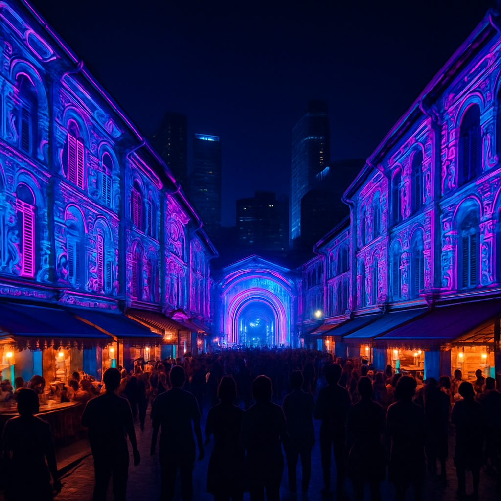 Singapore Night Festival Singapore diamond painting