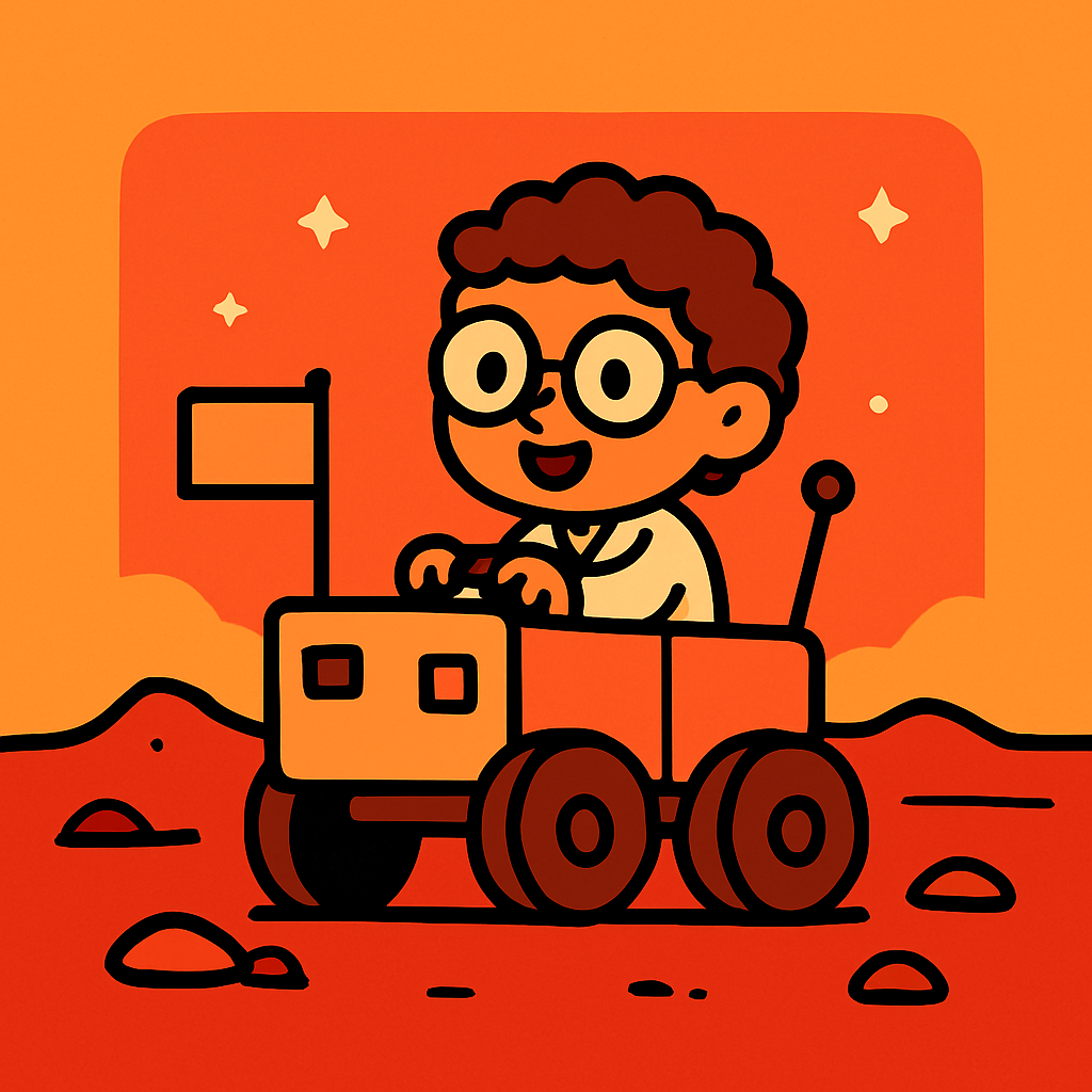 Mars Rover Science Camp Painting by diamonds kit