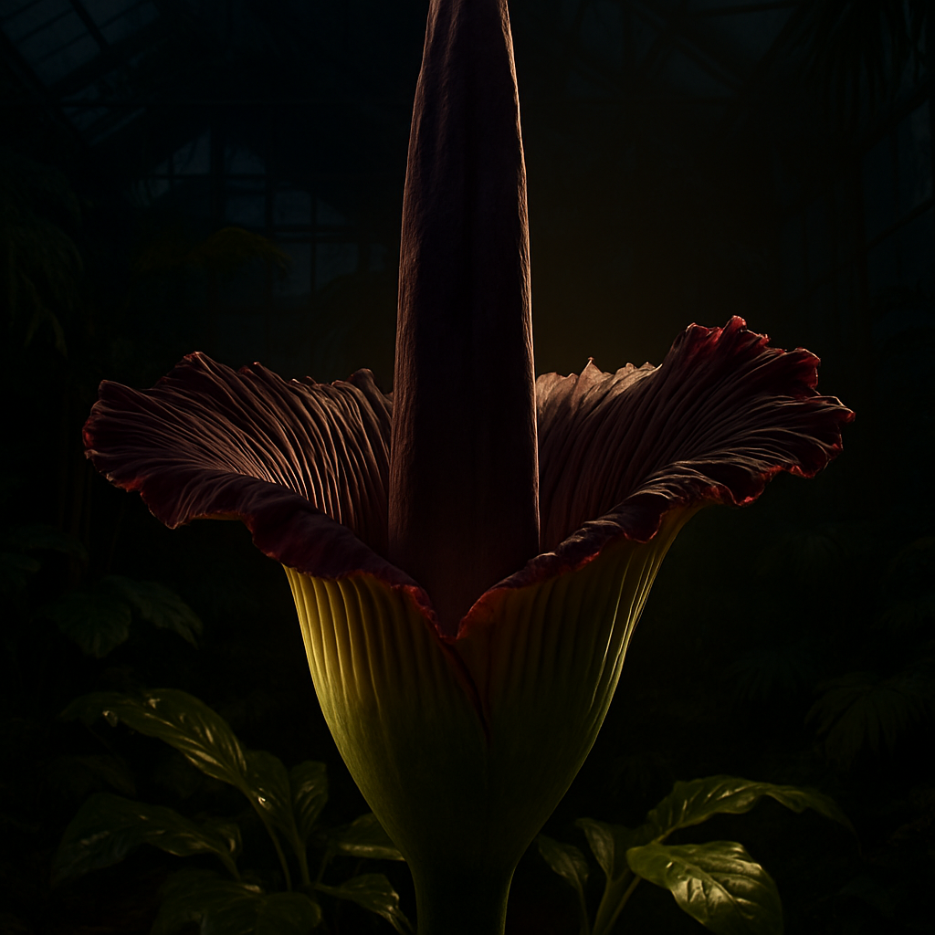 Titan Arum In Bloom painting diamond kit