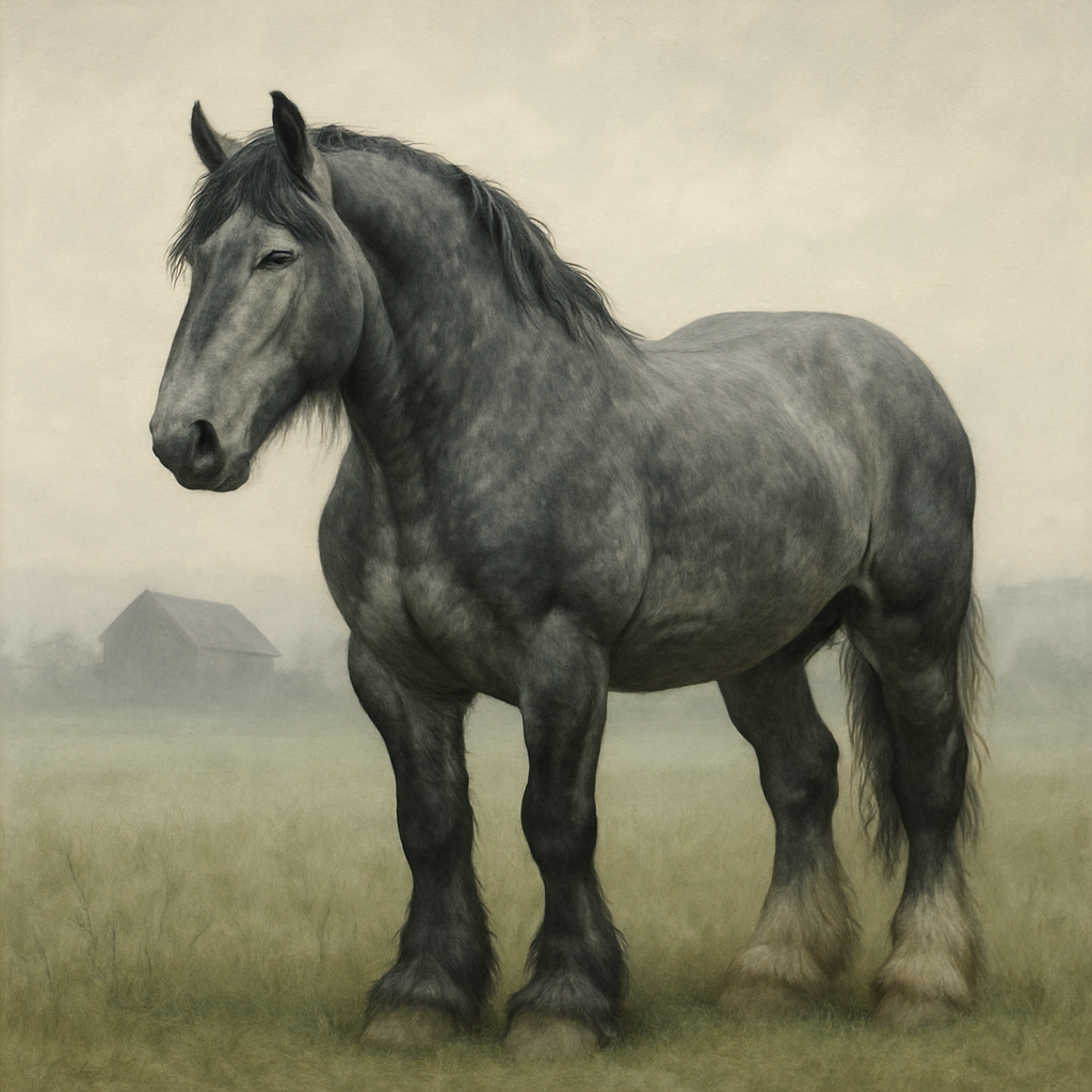 Percheron Horse diamond painting