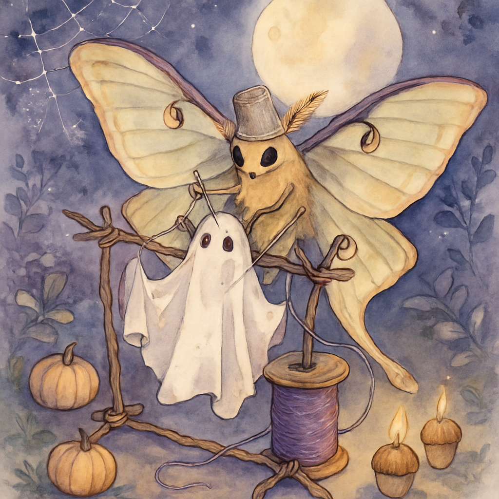 The Moon Moth Costume Tailor Paint by diamonds art