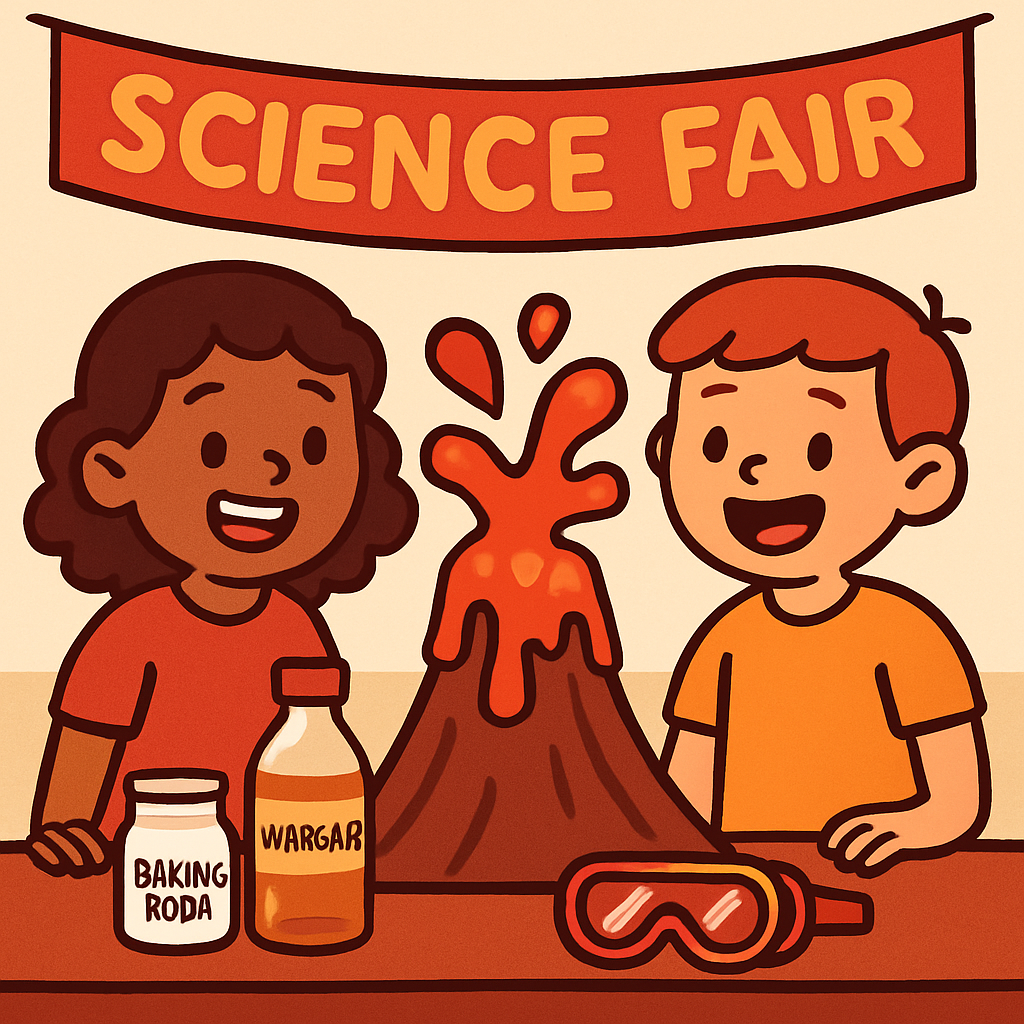 Volcano Science Fair Eruption Demo Paint by diamonds art