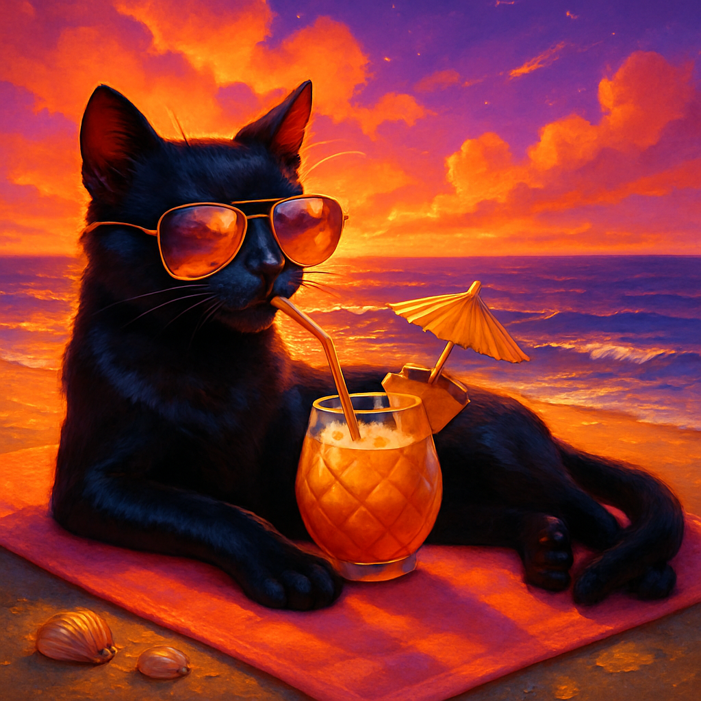 Pineapple Mocktail Sunset Lounger DIY paint by diamonds