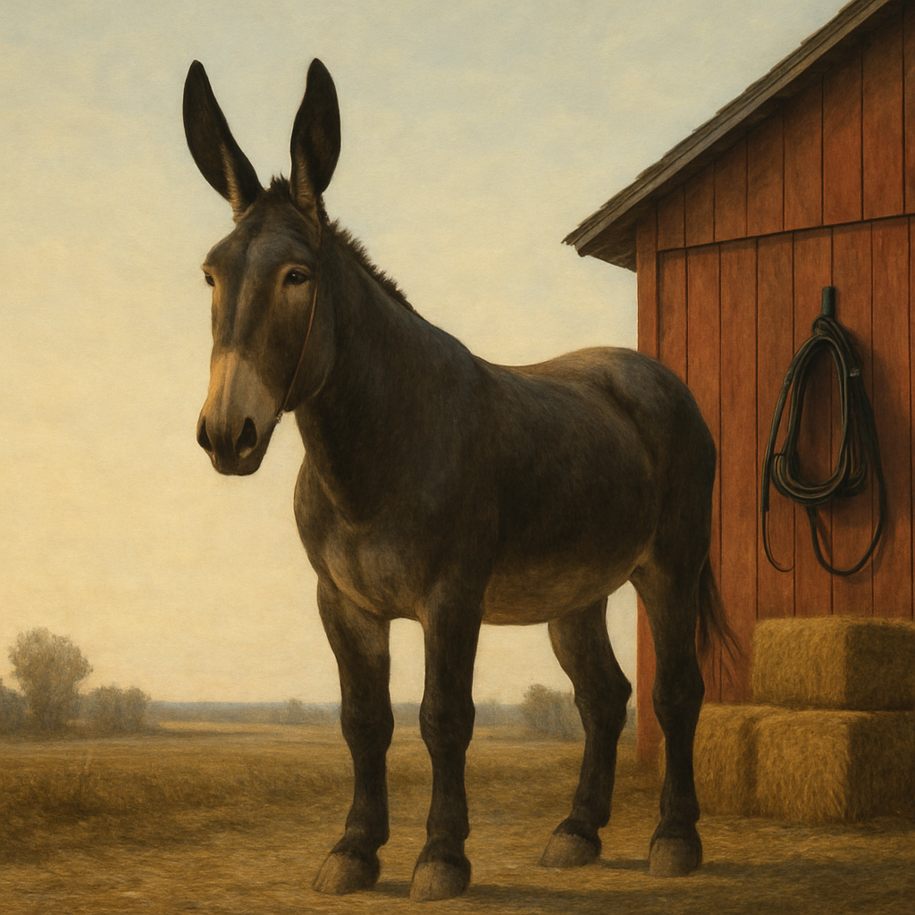 American Mammoth Jackstock Donkey paint by diamonds