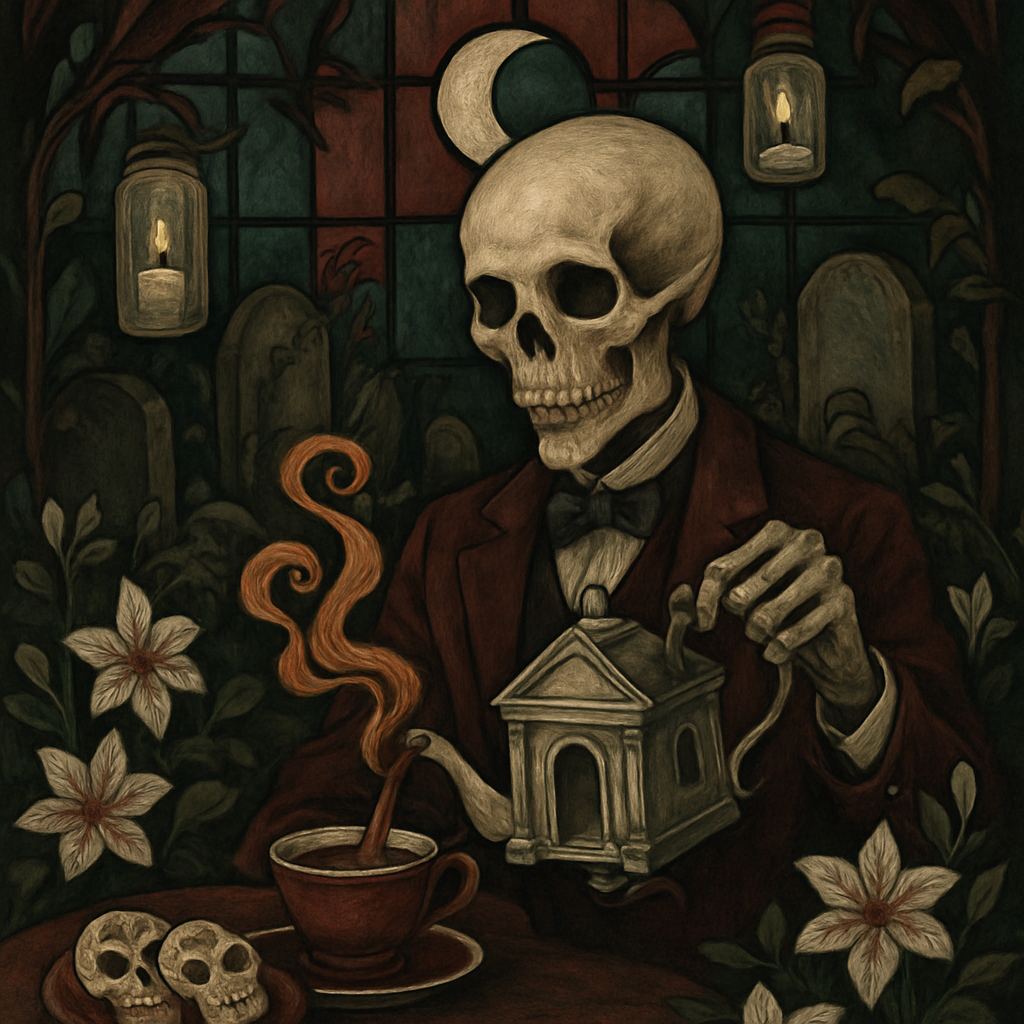 Crypt Garden Tea Ceremony Paint by diamonds kits