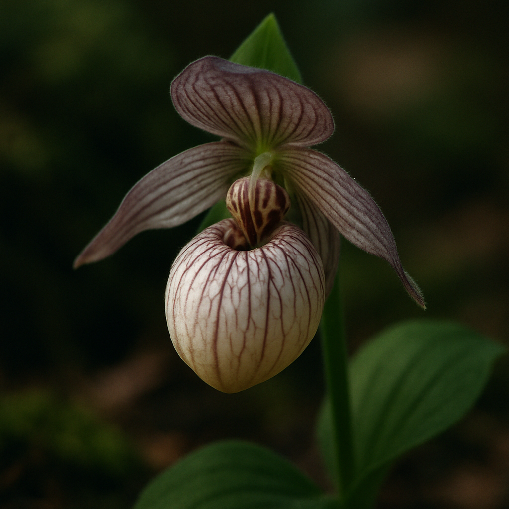 Lady Slipper Orchid diamond painting