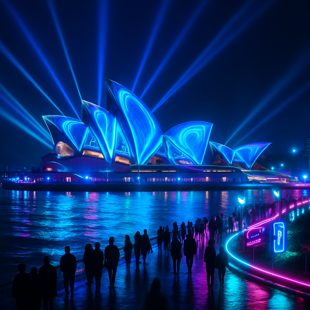 Vivid Sydney paint by diamonds