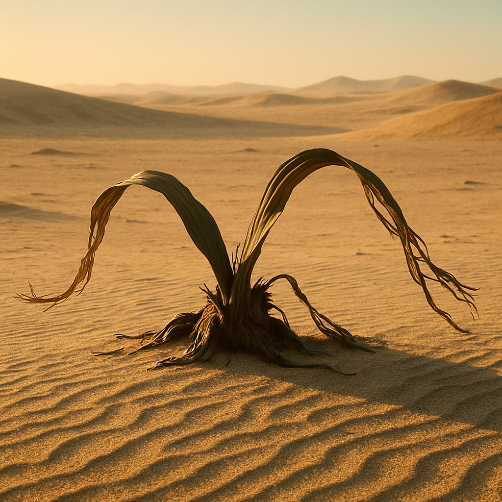 Welwitschia Mirabilis Namib Desert paint by color