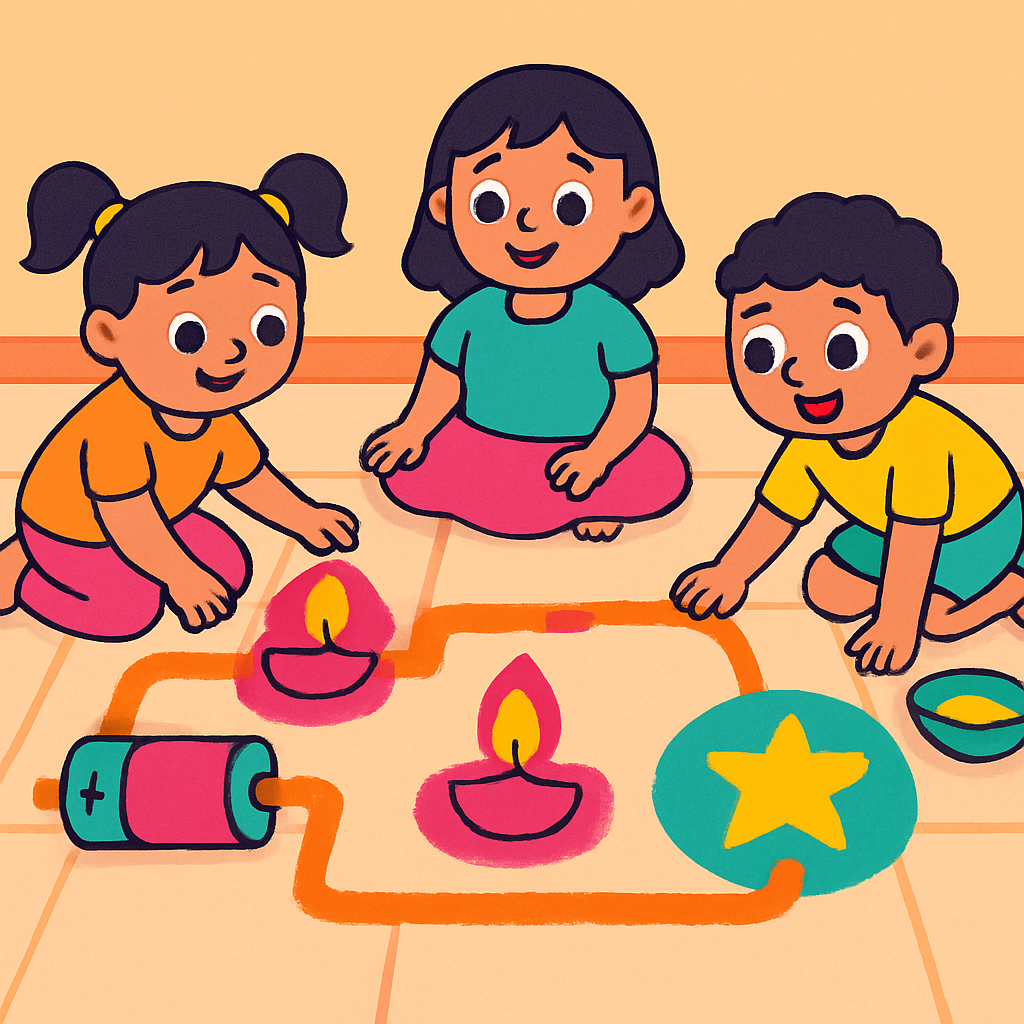 Festival Of Lights Circuit Rangoli diamonded painting kits