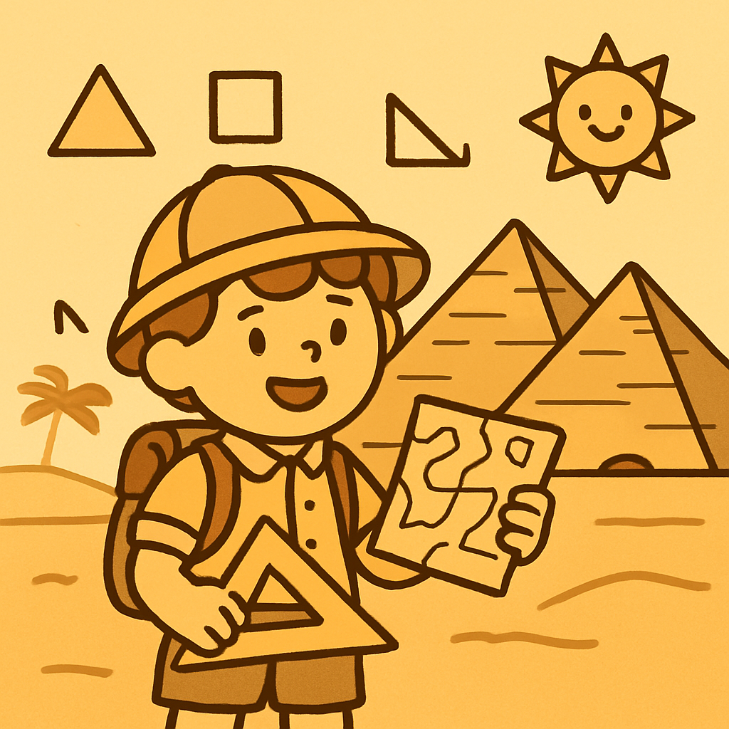 Pyramids Geometry Explorer Map paint by diamonds