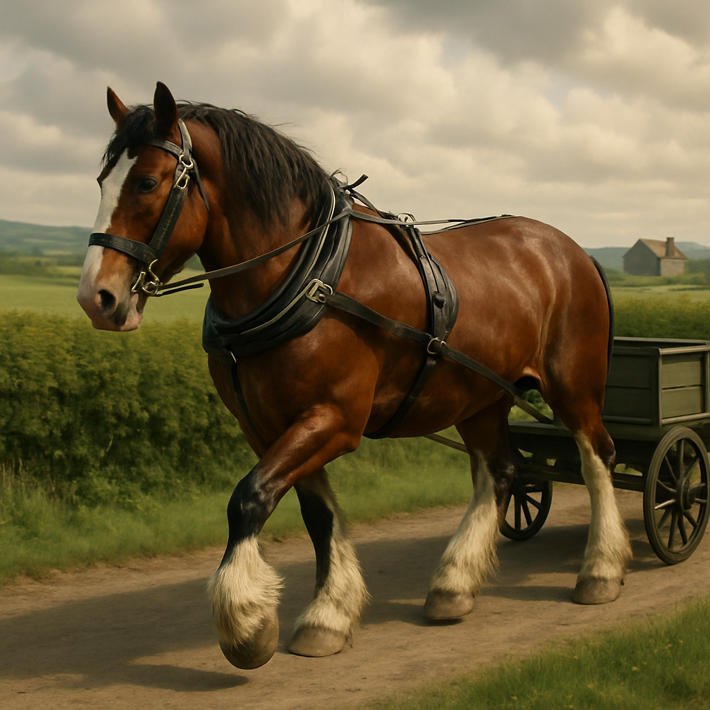 Clydesdale Horse diamond painting