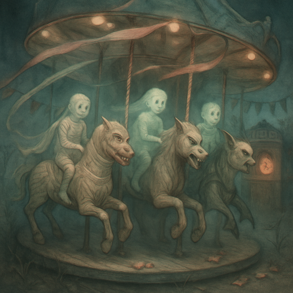 Spectral Carousel Of Forgotten Costumes paint by color