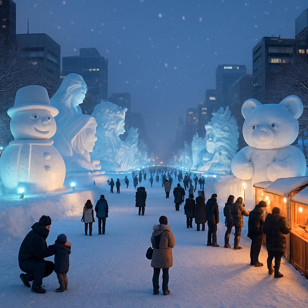 Sapporo Snow Festival DIY paint by diamonds