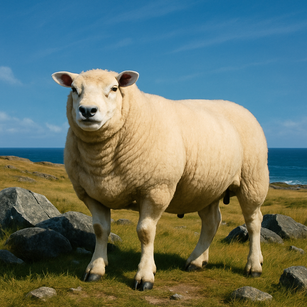 Texel Sheep paint by color