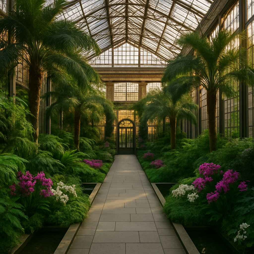 Longwood Gardens Conservatory Paint by diamonds kits